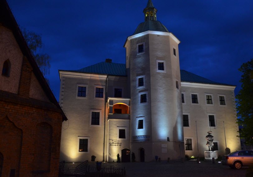 Zabytkowy zamek w Słupsku, Poland